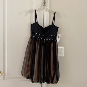NWT - Jessica McClintock Black Gold Dress